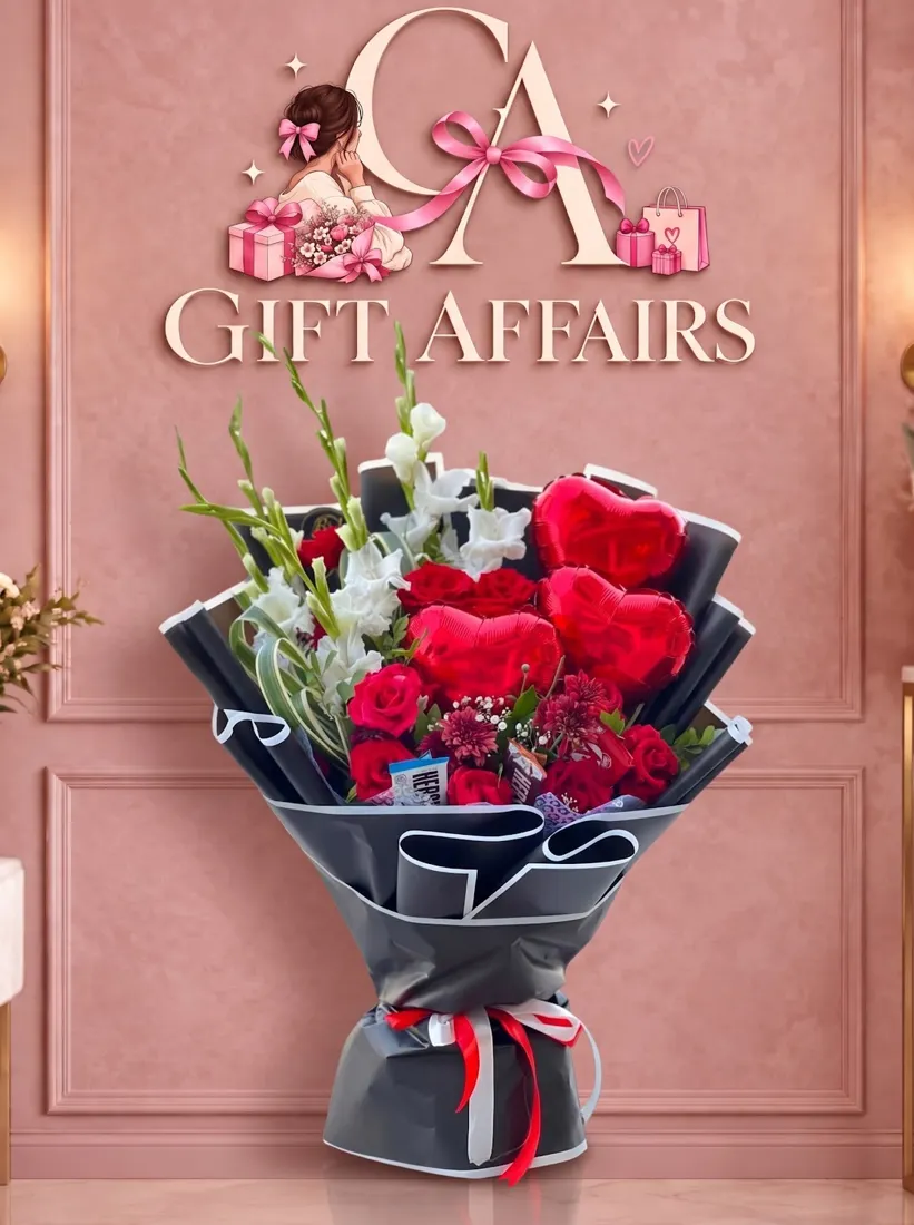 Red Rose & Chocolate Bouquet image 1