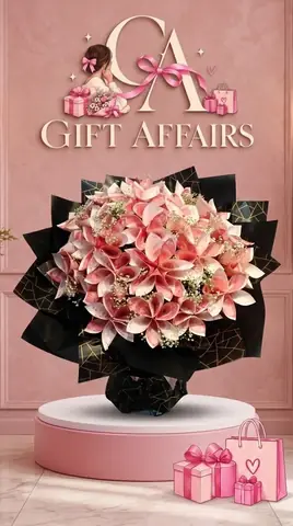 Pink Folded Banknote-Style Bouquet