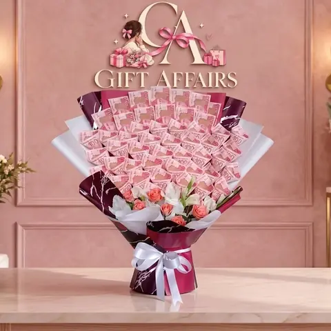 Pink Banknote-Style Bouquet