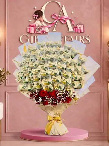 Ivory Banknote-Style Bouquet