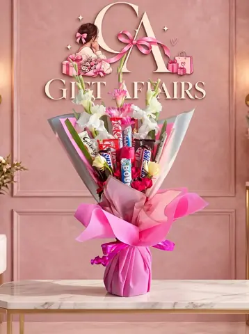 Pink Snack Bouquet