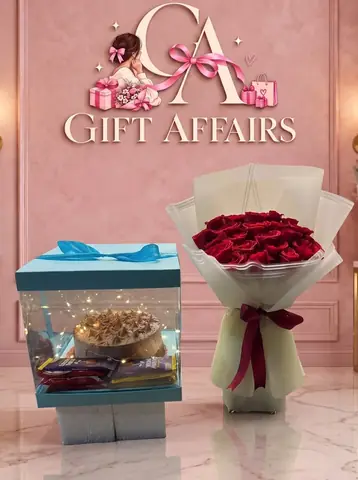 Rose Bouquet & Gift Box Set