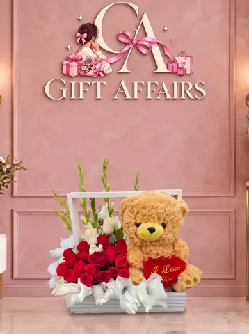 Teddy & Rose Arrangement