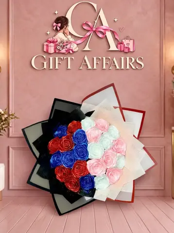 Multicolor Ribbon Flower Bouquet